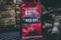 Contact Coffee Co Red On! - 250g Ground Coffee Pouch - Military Coffee